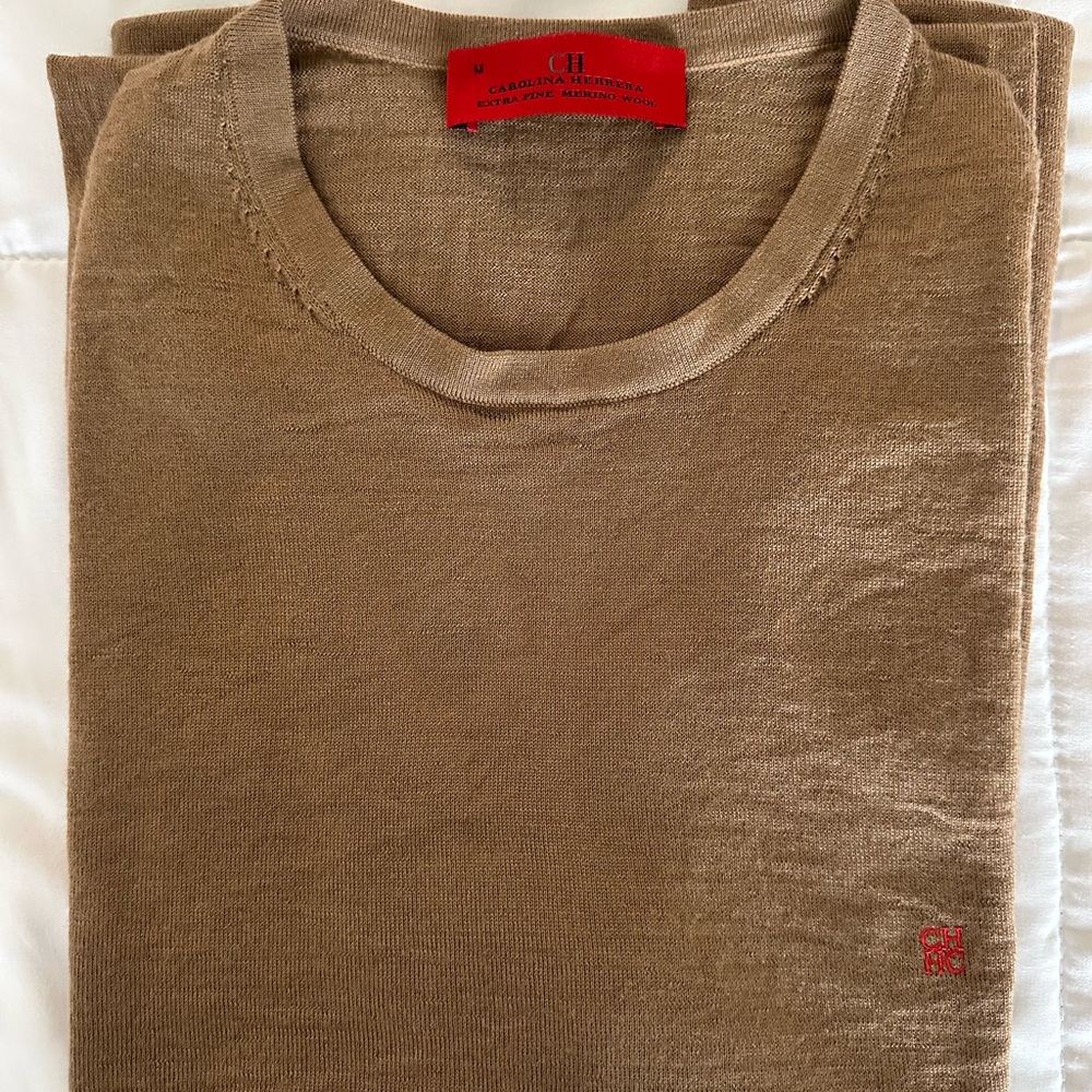 Carolina Herrera Camel Merino Sweater